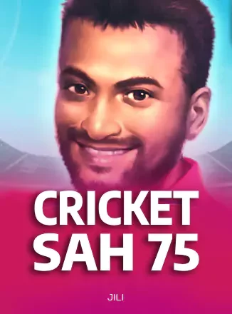 ปกเกม Cricket Sah 75 นักคริกเก็ตยิ้มบนพื้นฟ้า ที่ AW8 นำมาแสดง