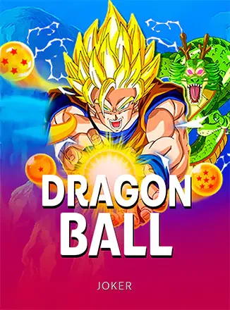 ปกเกม Dragon Ball ตัวการ์ตูนผมทองสไตล์ต่อสู้บนพื้นม่วงชมพู ที่ AW8 นำมาแสดง