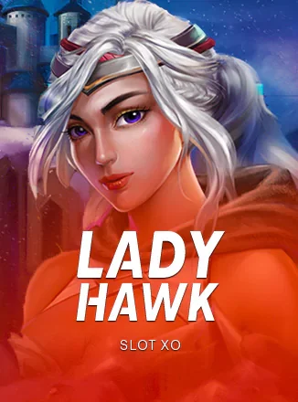 ปกเกม Lady Hawk หญิงผมเงินนักสู้พื้นแดงส้ม ประกอบบทความของ AW8