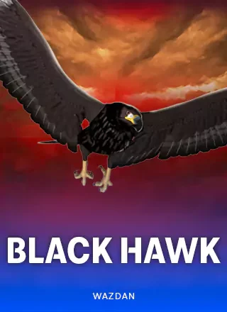 ปกเกม Black Hawk เหยี่ยวสีดำกางปีกพื้นน้ำเงิน ประกอบบทความของ AW8